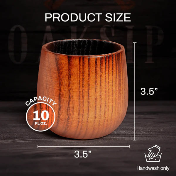 Limited-time discount!🔥Handcrafted charred wooden bourbon glass – unique & rustic.