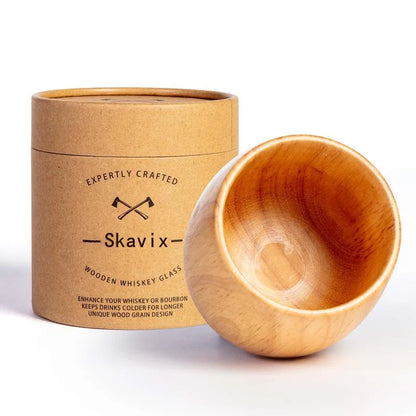 Limited-time discount!🔥Handcrafted charred wooden bourbon glass – unique & rustic.