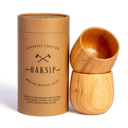 Limited-time discount!🔥Handcrafted charred wooden bourbon glass – unique & rustic.