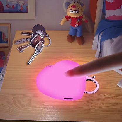 Love Wallet Tote Bag Touch Sensing Light Leather Handbag with Chain Strap for Women Heart-Shaped Illumination Functional & Stylish Accessory