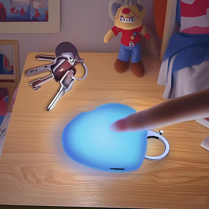 Love Wallet Tote Bag Touch Sensing Light Leather Handbag with Chain Strap for Women Heart-Shaped Illumination Functional & Stylish Accessory