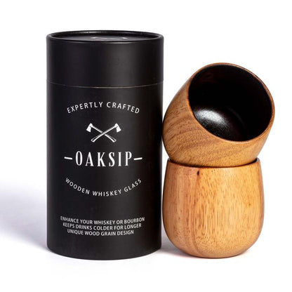 Limited-time discount!🔥Handcrafted charred wooden bourbon glass – unique & rustic.