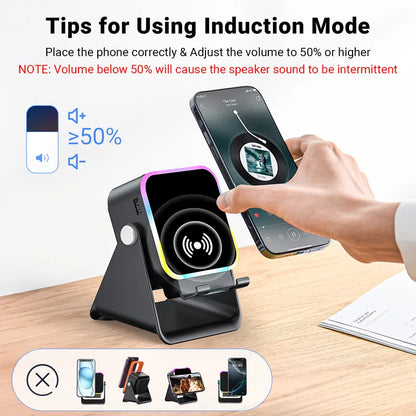 5 in1 Cellphone Holder,360° Adjustable Mobile Tablet Stand